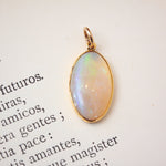 Vintage 9ct Gold Crystal Opal Pendant