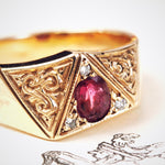 Vintage Ruby & Diamond Dress Ring