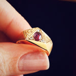 Vintage Ruby & Diamond Dress Ring