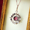 Vintage Edwardian Cornflower Paste Pendant