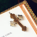 Antique Victorian Era Silver 'Nailed' Cross