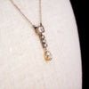 Antique Platinum Diamond Lavaliere Pendant