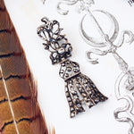 Georgian Iberian Table Cut Diamonds Tassel Ornament