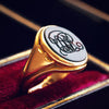 Date 1924 15ct Gold Heliotrope Seal Ring