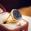 Date 1924 15ct Gold Heliotrope Seal Ring