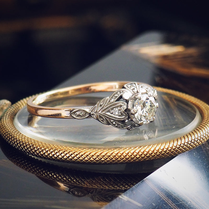 Pristine Vintage Perfection! Diamond Engagement Ring