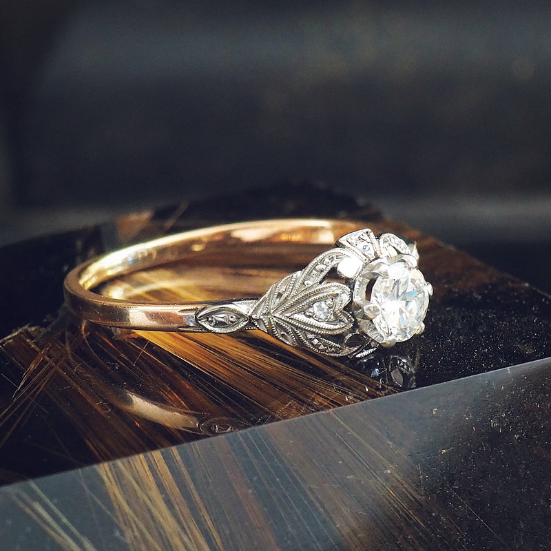 Pristine Vintage Perfection! Diamond Engagement Ring