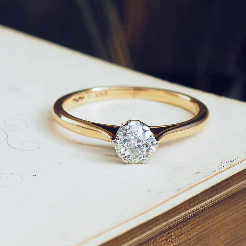Antique 'Tiffany' Style Diamond Engagement Ring