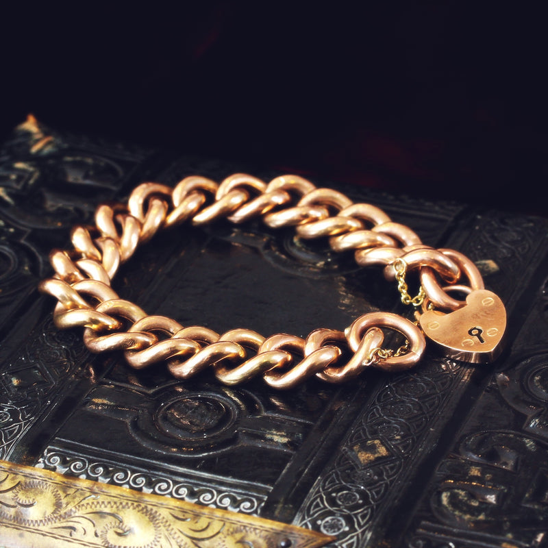 Fabulous Chunky Antique 9ct Gold Bracelet