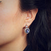 WOWEE!! Most Fabulous Victorian Sapphire & Diamond Earrings
