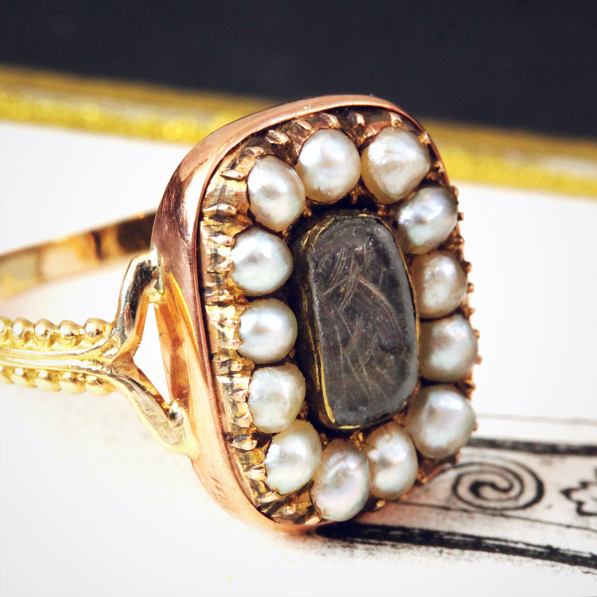 Date 1805 William Benford Mourning Ring