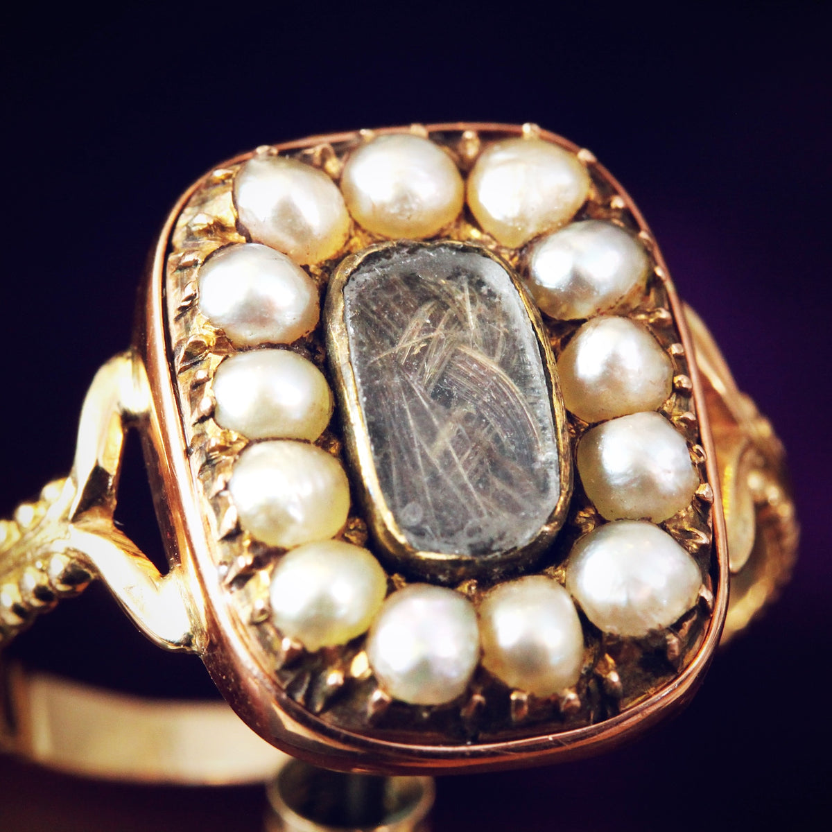 Antique Date 1805 William Benford Mourning Ring
