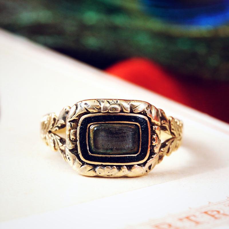 Tiniest Love for 'E. Kent' Mourning Ring