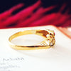 Unusual Date 1919 Ruby & Diamond Ring