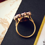 Antique Georgian Lace Pin Conversion Ring