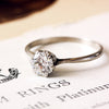 Vintage Platinum and Diamond Solitaire Engagement Ring