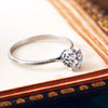 Vintage Platinum and Diamond Solitaire Engagement Ring