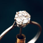 Vintage Platinum and Diamond Solitaire Engagement Ring