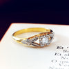 Vintage Diamond Solitaire Engagement Ring