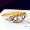 Vintage Diamond Solitaire Engagement Ring