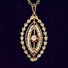 Antique Edwardian Era Diamond & Seed Pearl Pendant