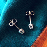 Teeny, Tiny Diamond Stud Earrings
