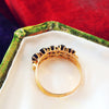 Vintage 18ct Gold Black Paste Ring