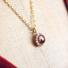 Divine Garnet & Rose Cut Diamond Pendant