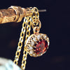 Divine Garnet & Rose Cut Diamond Pendant