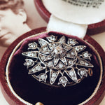 Victorian Diamond Star Brooch/Pendant