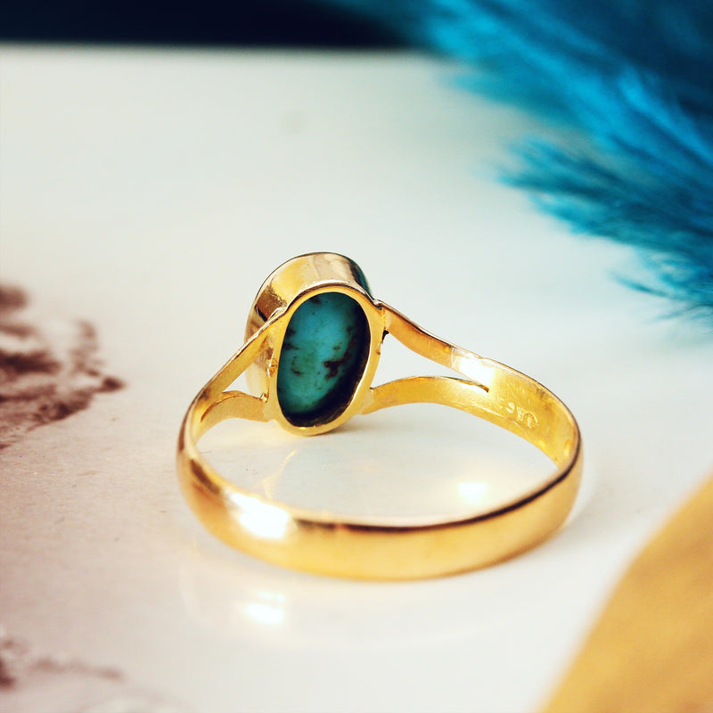 Adorable Date 1887 Turquoise Ring