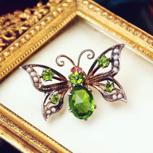 Victorian Butterfly Pin Brooch