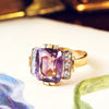 Vintage Amethyst & Diamond Cocktail Ring