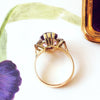 Special Lovely! Vintage Amethyst & Diamond Cocktail Ring