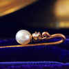 Antique Pearl & Diamond Stick Pin