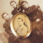 Antique Victorian Locket & Chain