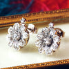 Antique Floralette Diamond Stud Earrings