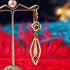 Vintage Continental Fitting Ruby Earrings