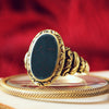 Rococo Styled 14ct Gold Bloodstone Signet Ring