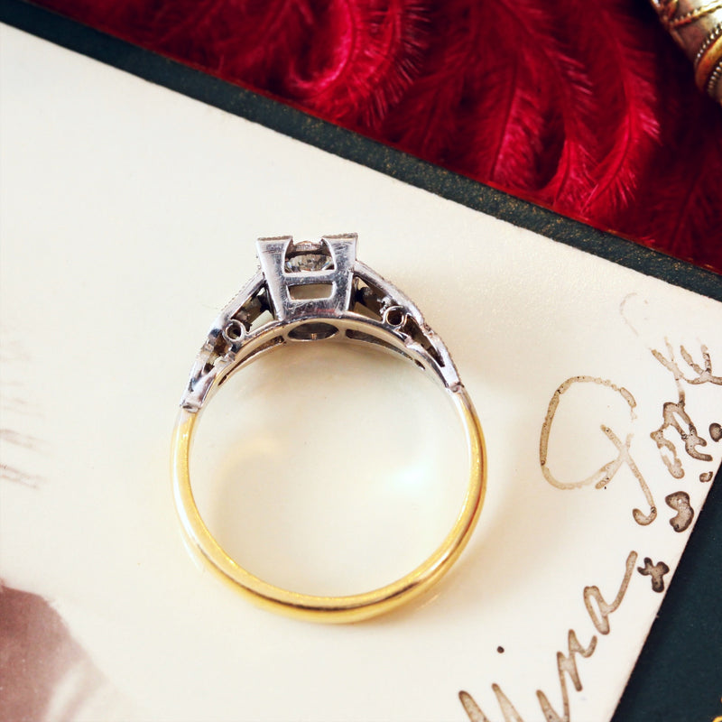 Very Fine Vintage Diamond Engagement Ring