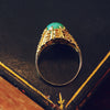 Exciting Vintage 1960's Jade Cocktail Ring