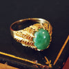 Exciting Vintage 1960's Jade Cocktail Ring