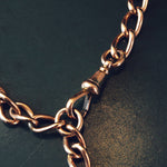 Date 1910 9ct Rose Gold Watch Chain Bracelet