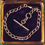 Date 1910 9ct Rose Gold Watch Chain Bracelet