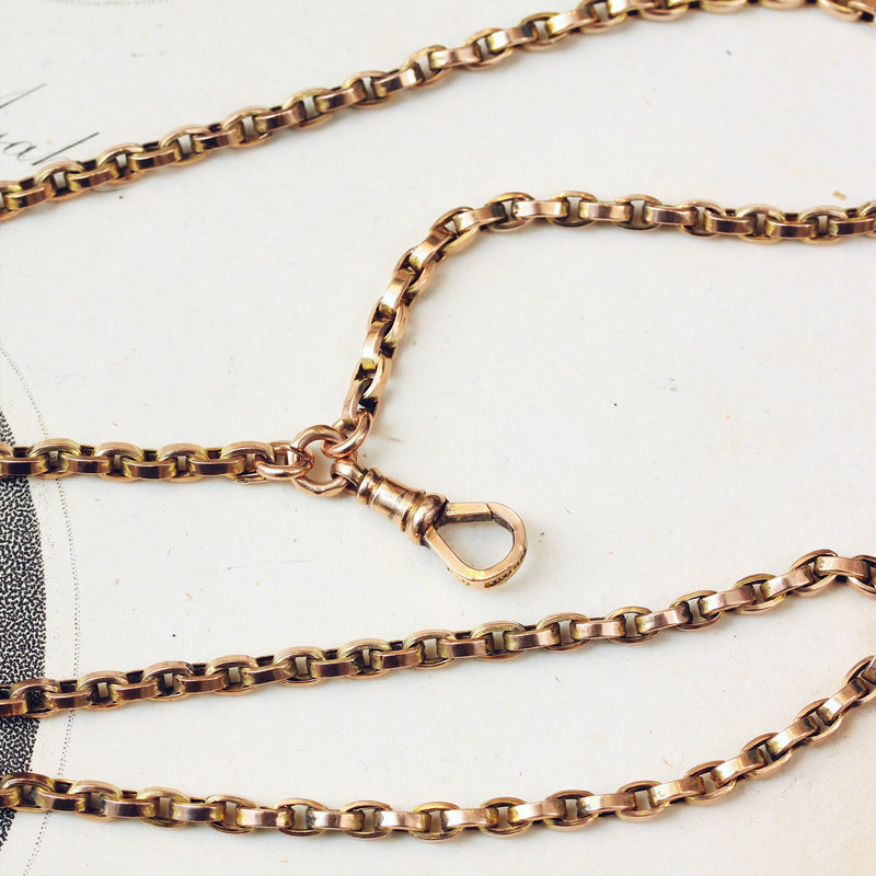 Antique Victorian 9ct Gold Longuard Chain