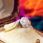 Blossom Love! Vintage Diamond Cluster Ring