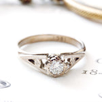 18ct White Gold Diamond Solitaire