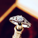 18ct White Gold Diamond Solitaire