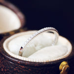 9ct White Gold Diamond Half Eternity Ring
