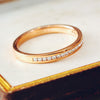 9ct Rose Gold Half Eternity Ring